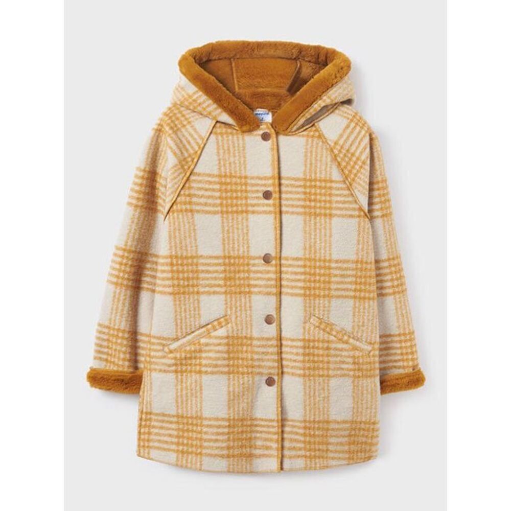 Mayoral Kids' Double Sided Coat in Mustard Size 8 NWT
